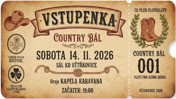 Úvodní obrázek: Country bál 2026